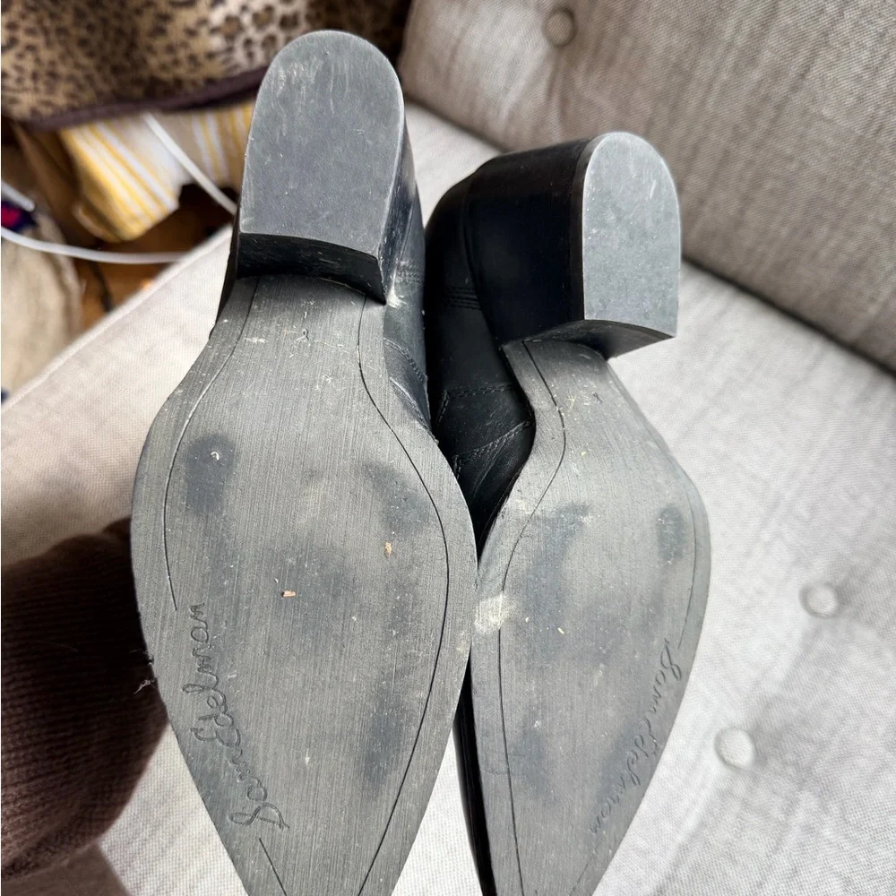 Sam Edelman Black Leather Ankle Boots - Picture 3 of 3